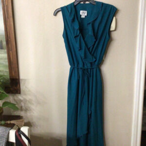 Vintage pbj dark teal green dress. Size 9